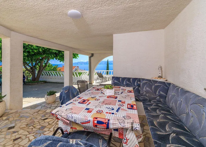 Malerisches Mit Traumhaften Meerblick, Grillplatz, Garten, Waschmaschine * Novi Vinodolski